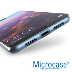 Huawei P20 İnce 0.2 mm Soft Silikon Kılıf + Tempered Glass Cam