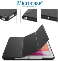 Microcase Apple iPad Mini 6 8.3 2021 Delüx Leather Standlı Kılıf - Siyah