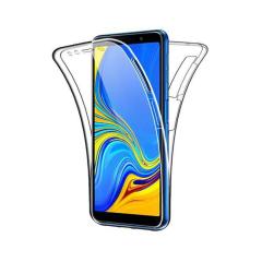 Microcase Samsung Galaxy A7 2018 360 Tpu Serisi Ön Arka Full Cover Şeffaf Kılıf