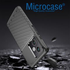 Microcase Xiaomi Redmi Note 12R Pro 6.67 inch Thunder Serisi Darbeye Dayanıklı Silikon Kılıf - Siyah AL3421