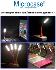 Microcase Esnek USB PC Notebook Led Lamba Aydınlatma - AL2488 KIRMIZI RENK