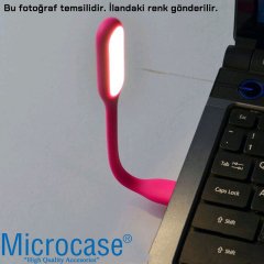 Microcase Esnek USB PC Notebook Led Lamba Aydınlatma - AL2488 KIRMIZI RENK