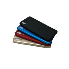 Huawei P20 Premium Matte Silikon Kılıf + Tempered Glass Cam