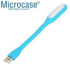 Microcase Esnek USB PC Notebook Led Lamba Aydınlatma - AL2488 MAVİ RENK