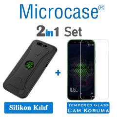 Microcase Xiaomi Black Shark Soft Esnek Silikon Kılıf SİYAH + CAM