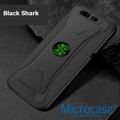 Microcase Xiaomi Black Shark Soft Esnek Silikon Kılıf SİYAH + CAM
