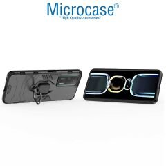 Microcase Xiaomi Redmi K60E Batman Serisi Yüzük Standlı Armor Kılıf - Siyah AL3349