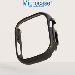 Microcase Apple Watch Ultra 49mm Önü Açık Sert Slim Rubber Kılıf - AL3172