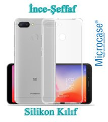Microcase Xiaomi Redmi 6 İnce 0.2 mm Soft Silikon Kılıf +Tempered