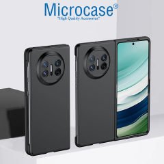 Microcase Huawei Mate X5 için Mat Yüzey Sert Plastik Kılıf Siyah AL3157