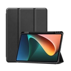 Microcase Xiaomi Pad 5 Kalem Koymalı Standlı Deri Kılıf -Siyah