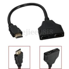 HDMI to 2 in 1 Hub Full HD Adaptör 30cm