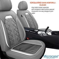Microcase Ortopedik Fileli Koltuk ve Oto Bel Desteği Sırtlık + Oto Araç Koltuk Minderi AL4633