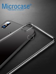 Microcase Redmi 6 Pro Plating Series Soft Silikon Kılıf-SİYAH+CAM