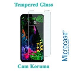 Microcase LG G8S ThinQ Tempered Glass Cam Ekran Koruma