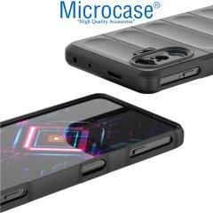 Microcase Xiaomi Redmi K40 Gaming Miami Serisi Darbeye Dayanıklı Silikon Kılıf - Açık Gri