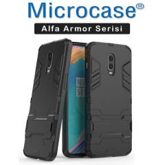 OnePlus 6T Alfa Armor Kılıf + Tam Kaplayan Cam