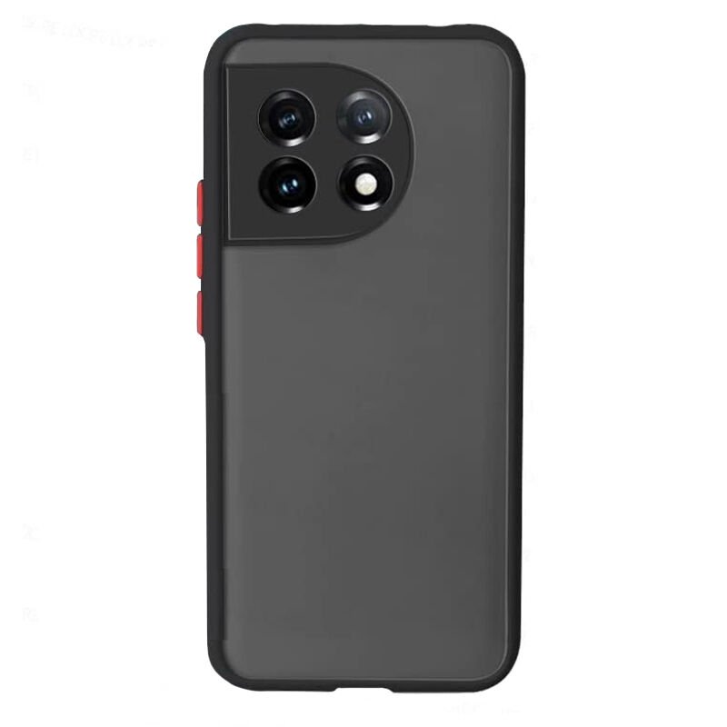 Microcase OnePlus 11 Global London Serisi Darbeye Dayanıklı Kılıf - Siyah AL3415