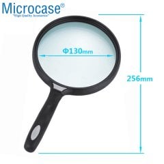 Microcase 130 mm Çap 2.5 X Büyütme El Tipi Büyüteç - AL2491