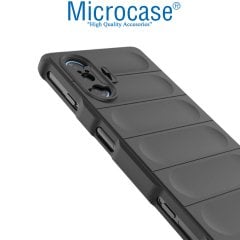 Microcase Xiaomi Redmi K40 Gaming Miami Serisi Darbeye Dayanıklı Silikon Kılıf - Koyu Gri