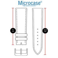 Microcase 22mm Universal Deri Kordon Kayış-KY98 Beyaz