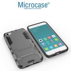 Microcase Xiaomi Mi 5 Alfa Serisi Armor Standlı Kılıf + Ekran Koruyucu