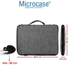 Microcase Surface Pro 3 Tablet Çanta + Bluetooth Klavye + Mouse + Tablet Standı - AL8112