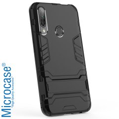 Microcase Huawei Honor 9X - Honor 9X Pro Global Alfa Serisi Armor Standlı Perfect Koruma Kılıf - Siyah
