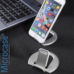 Microcase Masaüstü Metal Telefon Tablet Tutucu Stand - AL2479 Gümüş