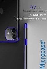 Microcase iPhone 11 Plating Series Silikon Kılıf - Mavi