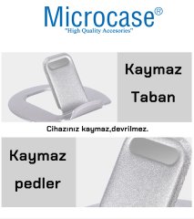 Microcase Masaüstü Metal Telefon Tablet Tutucu Stand - AL2479 Gümüş