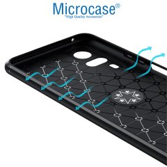 Microcase Vivo Y31 2021 Focus Serisi Yüzük Standlı Silikon Kılıf - Siyah