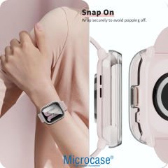 Microcase Amazfit Active Ekran Korumalı Sert Rubber Kılıf - AL3173