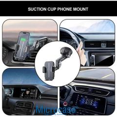 Microcase Tır Kamyon Otobüs Otomobil İçi Vantuzlu Ayarlanabilir 360 Dönerli Telefon Tutucu - AL5076