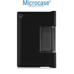 Microcase Yoga Tab 11 YT-J706F 11'' Delüx Leather Standlı Kılıf - Siyah