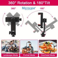 Microcase Çok Amaçlı Döner Başlıklı Telefon Tutucu Parça - AL4981