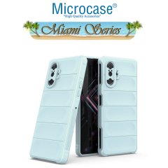 Microcase Xiaomi Poco F3 GT Miami Serisi Darbeye Dayanıklı Silikon Kılıf - Açık Mavi