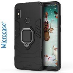 Xiaomi Mi A2 Lite Batman Serisi Yüzüklü Kılıf + Tam Kaplayan Cam