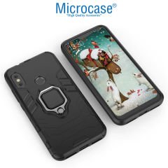 Xiaomi Mi A2 Lite Batman Serisi Yüzüklü Kılıf + Tam Kaplayan Cam