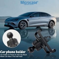 Microcase Araç İçi Izgaralıktan 17 mm Top Başlıklı Telefon Tutucu Parçası - AL4983