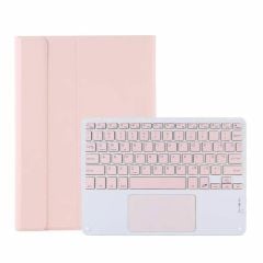 Microcase  Lenovo Tab M11 11 inch   Tablet ile uyumlu Bluetooth Touchpad Klavye + Standlı Kılıf - BKK5 Pembe