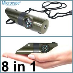 Microcase Çok Fonksiyonlu Led Işıklı Pusulalı Kamp ve Deprem Düdüğü - AL5033