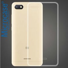 Microcase Xiaomi Redmi 6A Ultra İnce 0.2 mm Soft Silikon Kılıf + Tempered Glass Cam Koruma (SEÇENEKLİ)