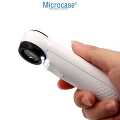 Microcase 40X 21mm Pilli Işıklı El Büyüteç - AL5032