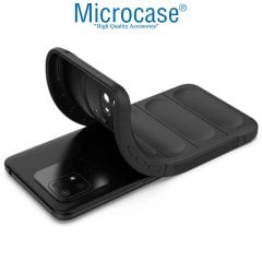 Microcase Xiaomi Redmi 10C Miami Serisi Darbeye Dayanıklı Silikon Kılıf - Koyu Gri