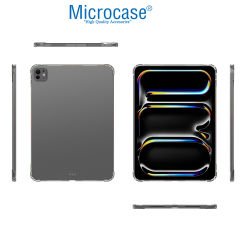 Microcase Apple iPad Pro 11 2024 Anti Shock Series Silikon Tpu Soft Kılıf - Şeffaf AL3308