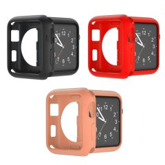 Microcase Apple Watch 7 45 mm Önü Açık Tasarım Mat Silikon Kılıf