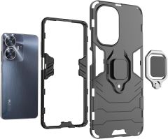 Microcase Realme C55 Batman Serisi Yüzük Standlı Armor Kılıf - Siyah AL3349