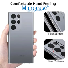 Microcase Samsung Galaxy S25 Ultra ile Uyumlu Slim Serisi Soft TPU Silikon Kılıf - Şeffaf AL3324