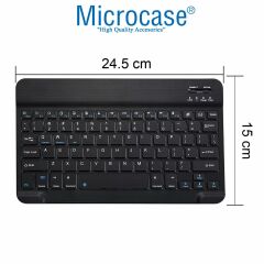 Microcase Microsoft Surface Pro 6 Tablet Çanta + Bluetooth Klavye + Mouse + Tablet Standı - AL8112